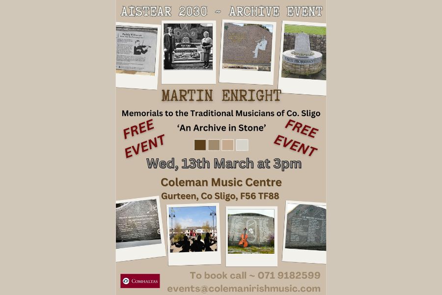 Memorials to the Traditional Musicians - An archive in stone - Martin Enright